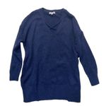 Thyme + Honey Oversized V-neck Sweater Size 1X blue black knit Photo 0