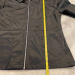 Rene Raquel Black Zip Up Coat Photo 5