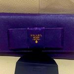 Prada Saffiano Leather Fiocco (bow flap) in RARE Violeta Purple 1M1132 Photo 0