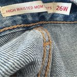 Levi's  High Waisted Mom Denim High Rise Shorts Size 26W Cotton Photo 8