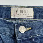 Free People We the  Jeans Maggie Mid-Rise Straight-Leg Sequoia Blue Size‎ 25 Photo 5