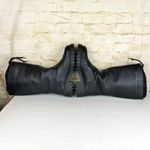 L.L.Bean Tall Winter Boots Womens 9 Black Leather Cinch Cuff Lined Y2K Gorpcore Photo 11