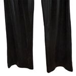 Sincerely Jules Women's Shiny Black Pants Size Large Straight Leg Casual Photo 7