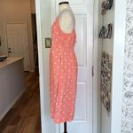 Joules linen and viscose polka dot midi dress Pink Size 10 Photo 9