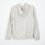 Adidas Womens Gold Trefoil Logo Hooded Sweatshirt Cream Athleisure Size M Cozy Photo 7