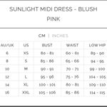 New Mon Renn Sunlight Midi Dress in Blush Pink Size XS Photo 3