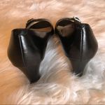 Ralph Lauren Lauren  black open toe leather heels 9 Photo 11