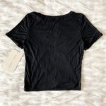 Doe & Rae Black Cut Out Cage Front Soft Top Sz S Photo 6