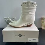 Marc Fisher  LTD 8.5 Ryan Studded Western Ankle Cowgirl Bootie w Wood Block Heel Photo 4