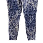 NYDJ  for Chico’s Blue and Purple Paisley Scroll Skinny Cropped Ankle Jean New Photo 4