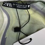 ZARA Mesh Tule Ruched Pullover Top Photo 14