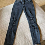 ZARA  trafaluc distressed black jeans 8 Photo 0