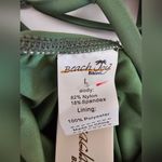 Beach Joy  Olive Green Ruffled Women's One Piece Swimsuit Size L New With Tags Photo 6