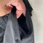 NIVYEE Black Puff Short Sleeve Vneck Mini Midi Dress with Pockets Occasion XL Photo 5