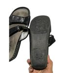 Alegria  Women's Sandals Adjustable Metallic Black Strap Size 10 Photo 4