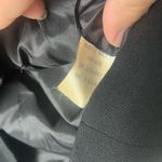 Alberto Makali Vintage  Black Wool & Leather Button Up quilted vest size 10 Photo 2