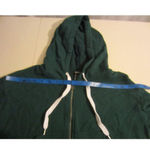 Forever 21 Cropped Athletic Wear Full Zip Up Green Hoodie With Pockets Size M Photo 6