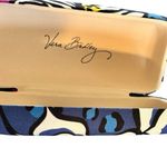 Vera Bradley Clamshell Hard Eyeglass Case Floral Blue Magenta Black Velvet Lined Photo 1
