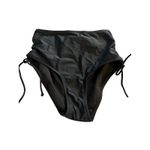 SO High-Waisted Black Bikini Bottom With Side‎ Ties - Womens Swimwear By  size 0X Photo 1