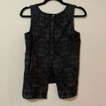 Madewell  Black Sleeveless Open Back High Low Top Womens Boho Y2K Staple Basic Photo 2