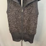 Calvin Klein  Vest XS Gray‎ Knit Sweater Collar Zip Up Sleeveless Photo 2