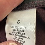 Roz & Ali  wine dress pants with back pockets Photo 3