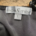 Moa Moa  Velvet Cami Womens Size Large Black‎ Black Lace Y2K Feminine Whimsigoth Photo 1