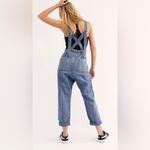 Free People  Jackie‎ Paint Splatter Denim Overall size 26 Photo 2