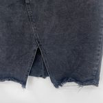 Old Navy  Distressed Button Fly Denim Skirt Sz 16 Grunge Y2K Raw Hem Streetwear Photo 2