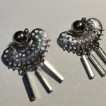 Cha Cha Signed Sarah Cov Silver Tone  Dangle Charms Clip On Earrings Coventry Photo 0