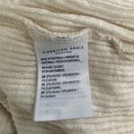 American Eagle AE  Cream Waffle Knit Long Sleeve Henley Tee XS Oversized Photo 10