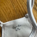 Classic Ribbed Cream Tank Top White Size undefined Photo 1