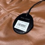 Aerie Offline By  Real Luxe Faux Leather Hi Rise Leggings Size Small Brown Winter Photo 5