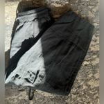 ZARA  Black Barrel leg linen pants Photo 5