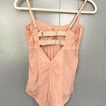Free People NEW HAH Copper Rose Under The Wire Mesh Romantic Lingerie Bodysuit M Photo 4