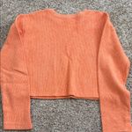 ZARA  Women's Orange Ribbed Sweater Photo 2