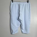 Frank & Eileen Bermuda Shorts Small Blue NEW Cotton Raw Hem Casual Lounge Photo 2