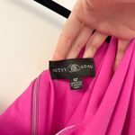 Betsy and Adam  One-Shoulder Ruffle Sheath Dress Hot Pink Size 12 Photo 7