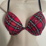 PINK - Victoria's Secret PINK Victoria’s Secret‎ Plaid Super Push Up Bra 34D Photo 0