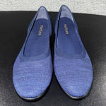 Nurture Shoes Women 7 Flat Ballet Stretch Knit‎ Business Casual Comfortable EUC Blue Photo 0