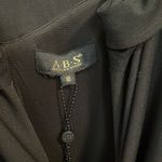 ABS Allen Schwartz A.B.S collection off the shoulder tilled trim v neck gown size 10 Photo 2