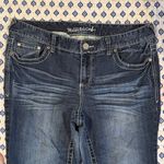 Maurice's Maurice’s 16 Women's Blue Jeans embroidered pockets whiskered straight Photo 3