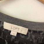 Loft ANN TAYLOR Snakeskin Print Sweater Dress Gray Black Animal 100% WOOL Small Photo 4