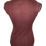 DKNY JEANS Rust Color V Neck Blouse size petite Photo 4