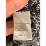 Avenue  Women's Paisley Handkerchief Pointed Hem Tunic Black & White Size 22/24 Photo 5