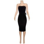 Norma Kamali  Strapless Dress to Knee, Black, XS Photo 10
