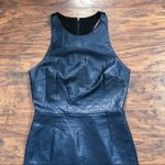 ABS Allen Schwartz ABS • Allen Schwartz navy vegan leather dress black cutout sheath strappy wiggle Photo 3