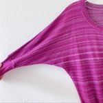 Mudd purple silver metallic dolman 3/4 quarter Photo 50