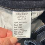 Judy Blue  Skinny Dark Blue Jeans with Contrasting Stitching Photo 7