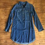 Lucky Brand  S elevated basics denim shirt dress Photo 1